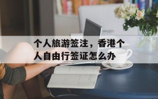 个人旅游签注，香港个人自由行签证怎么办