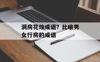 洞房花烛成语？比喻男女行房的成语