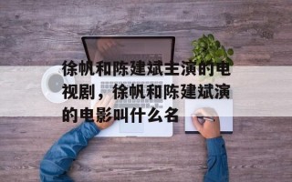 徐帆和陈建斌主演的电视剧，徐帆和陈建斌演的电影叫什么名