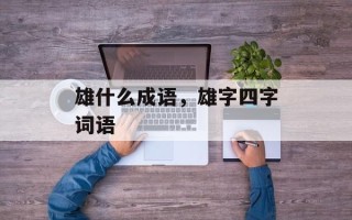 雄什么成语，雄字四字词语