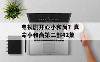电视剧开心小和尚？真命小和尚第二部42集