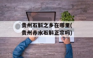 贵州石斛之乡在哪里(贵州赤水石斛正宗吗)