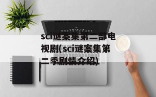 sci谜案集第二部电视剧(sci谜案集第二季剧情介绍)