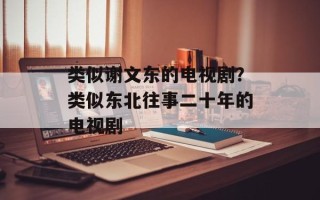 类似谢文东的电视剧？类似东北往事二十年的电视剧