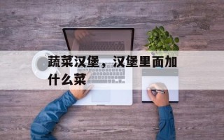 蔬菜汉堡，汉堡里面加什么菜