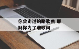 你曾走过的路歌曲 耶稣你为了谁歌词