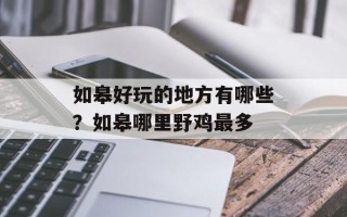 如皋好玩的地方有哪些？如皋哪里野鸡最多