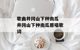 歌曲井冈山下种南瓜 井冈山下种南瓜原唱歌词