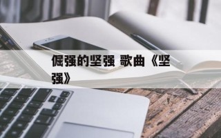 倔强的坚强 歌曲《坚强》