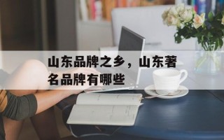 山东品牌之乡，山东著名品牌有哪些