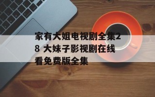 家有大姐电视剧全集28 大妹子影视剧在线看免费版全集