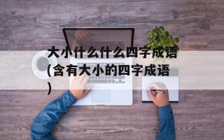大小什么什么四字成语(含有大小的四字成语)