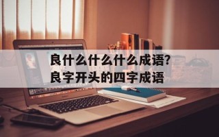 良什么什么什么成语？良字开头的四字成语