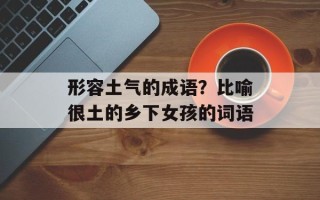 形容土气的成语？比喻很土的乡下女孩的词语