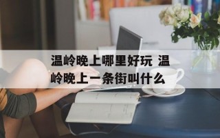 温岭晚上哪里好玩 温岭晚上一条街叫什么