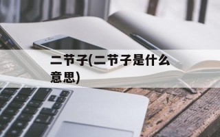 二节子(二节子是什么意思)