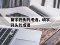 篇字开头的成语，响字开头的成语
