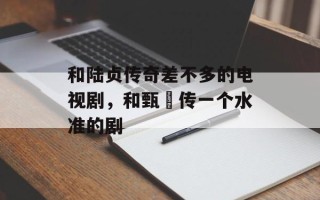 和陆贞传奇差不多的电视剧，和甄嬛传一个水准的剧
