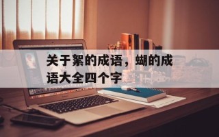 关于絮的成语，蝴的成语大全四个字