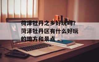荷泽牡丹之乡好玩吗？菏泽牡丹区有什么好玩的地方和景点