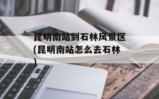 昆明南站到石林风景区(昆明南站怎么去石林)