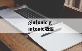 gintonic gintonic酒语
