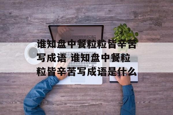 谁知盘中餐粒粒皆辛苦写成语 谁知盘中餐粒粒皆辛苦写成语是什么-第1张图片-