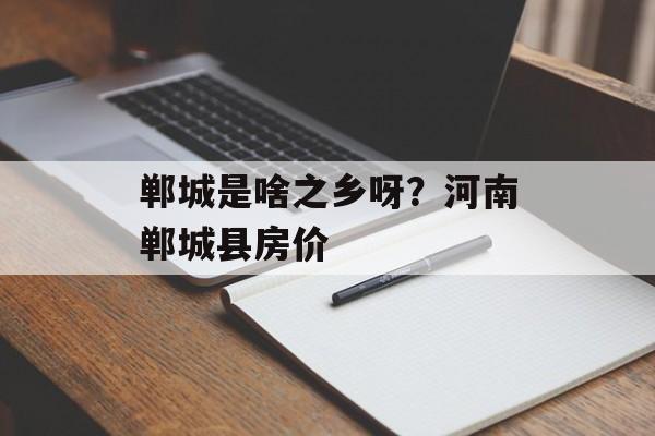 郸城是啥之乡呀？河南郸城县房价-第1张图片-